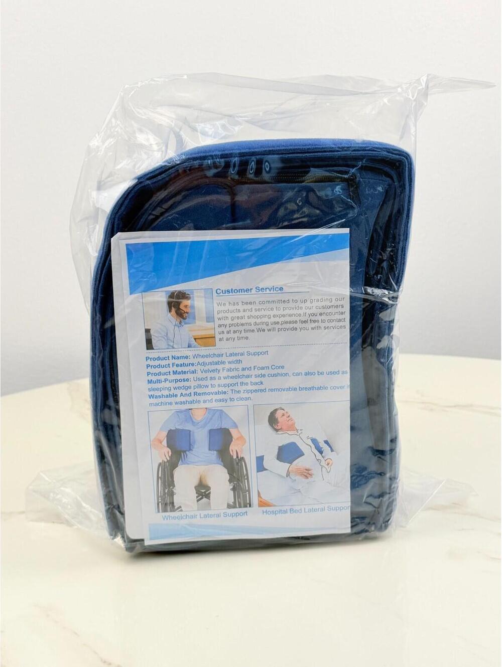 Lateral Support for Wheelchair-Back Support with Adjustable Side Panels